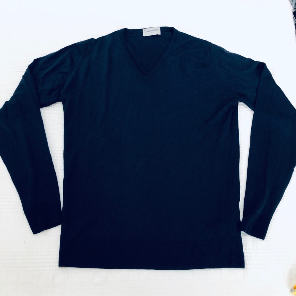 John Smedley men’s merino wool sweater size M